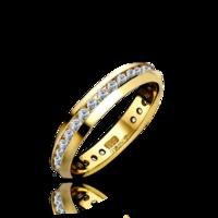 18ct Yellow Gold 0.43ct Diamond Channel Set Eternity Ring