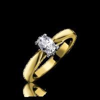 18ct Yellow Gold Oval Cut 0.55 Carat Diamond Solitaire Ring