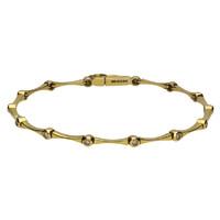 18ct yellow gold 014 carat diamond bar bracelet