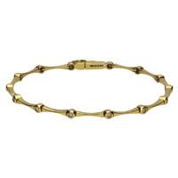 18ct Yellow Gold 0.14 Carat Diamond Bar Bracelet