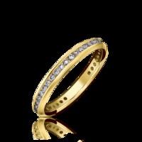 18ct yellow gold 043ct diamond channel set eternity ring