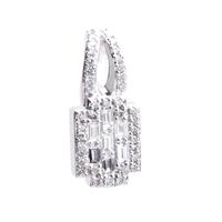 18ct white gold brilliant diamond pendant 18dp152 w