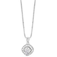 18ct white gold diamond cluster pendant p2880w 40c 10 1