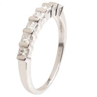 18ct White Gold Seven Stone Diamond Half Eternity Ring 18DR155-W