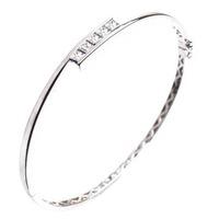 18ct White Gold Diamond Crossover Bangle 18DBA131W