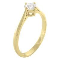 18ct Gold 4 Claw Diamond Ring 063/CR8(0.33 PLUS)-H/SI2/0.35ct