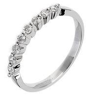 18ct White Gold Seven Stone Diamond Half Eternity Ring 18DR192-W