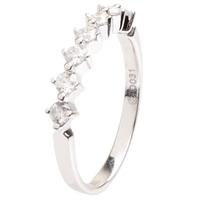 18ct White Gold Seven Stone Diamond Half Eternity Ring 18DR268-W