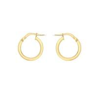 18ct gold round creole earrings 7527609