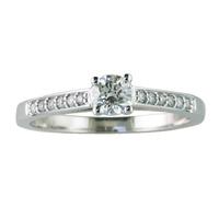 18ct White Gold SS 0.56ct Diamond Ring 3084WG-56-18