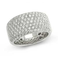 18ct white gold wide pave diamond ring 1501726002