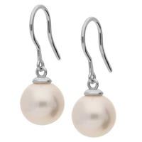 18ct White Gold Freshwater Pearl Dropper Earrings EOX70044FW