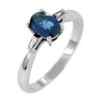 18ct white gold oval aquamarine and diamond ring 623818wtbaq