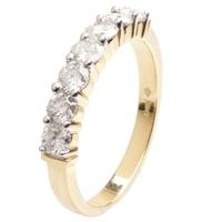 18ct Gold Seven Stone Diamond Half Eternity Ring 18DR153-Y