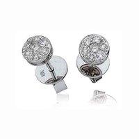 18ct White Gold 0.50ct Diamond Daisy Cluster Earrings