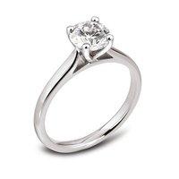 18ct yellow and white gold 052ct u arch diamond solitaire ring