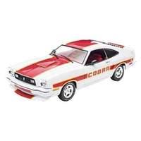 1977 ford mustang cobra ii white with red stripe