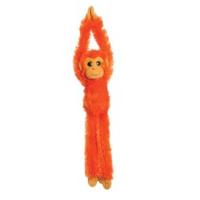 19 bright orange colourful hanging chimp soft toy