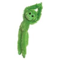 19 bright green colourful hanging chimp soft toy