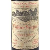 1968 Chateau Calon Segur 1968 St Estephe Grand Cru Classe