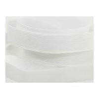 19mm flat value elastic white