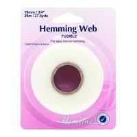 19mm Hemline Fusible Iron On Hemming Web Tape for Hems 25m White
