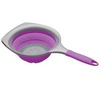 19cm Purple Colourworks Collapsible Strainer