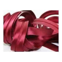 19mm Satin Acetate Bias Binding Tape Wine