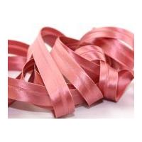 19mm satin acetate bias binding tape dusky pink