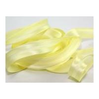 19mm Satin Acetate Bias Binding Tape Lemon Yellow