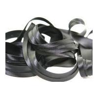 19mm Satin Acetate Bias Binding Tape Black