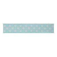 19mm Celebrate Grosgrain with Spots Ribbon Baby Blue