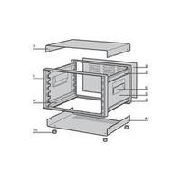 19 rack 520 x 286 x 600 steel plate schroff 10225 637 1 set