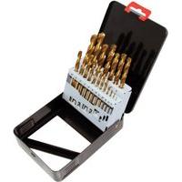 19pc titanium coated drill set