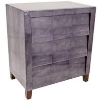 1950s Dark Grey Shargreen 3 Drawer Chest of Drawer