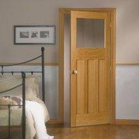 1930\'s Oak Solid Door, Unglazed