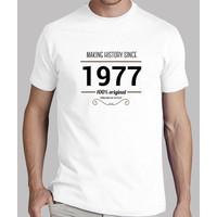 1977 black text making history