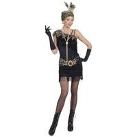 1920s flapper black m dress headpiece