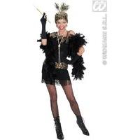 1920s flapper black l dress headpiece