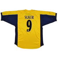 1999 00 arsenal away shirt suker 9 excellent m