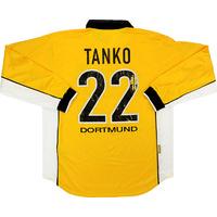 1998-00 Dortmund Match Issue Home L/S Shirt Tanko #22