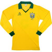 1985-88 Brazil Match Issue Home L/S Shirt #5