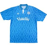 1991-92 Napoli Match Issue Home Shirt #7