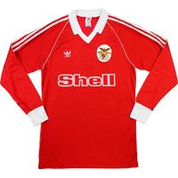 1985-86 Benfica Match Issue Home L/S Shirt #9