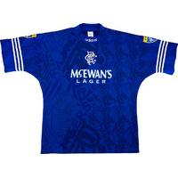 1995 96 rangers match issue home shirt 3