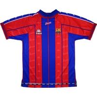 1997 98 barcelona home shirt excellent l