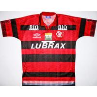 1995 96 flamengo centenary home shirt 10 savio xl