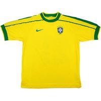 1998 brazil match issue home shirt 21 bebeto v germany