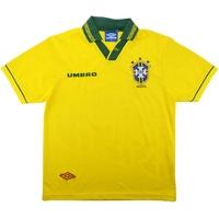 1993-94 Brazil Home Shirt (Very Good) L