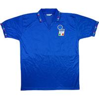 1992 Italy Match Worn Home Shirt #13 (Casiraghi) v Holland